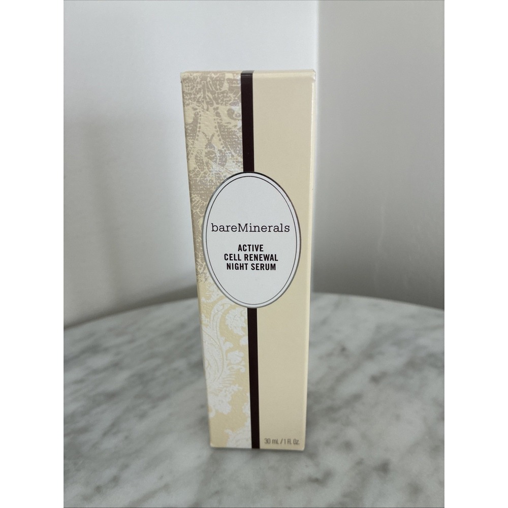 BareMinerals Active Cell Renewal Night Serum, 1 oz. New In Box